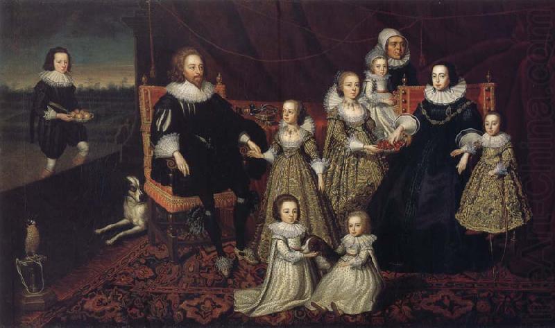 unknow artist Sir Thomas Lucy III and his family oil painting picture